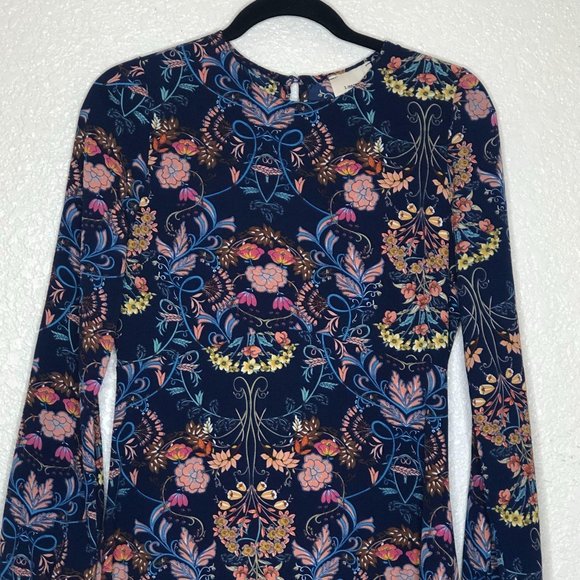 I. Madeline Midi Dress Small Long Sleeve Floral - Picture 8 of 11